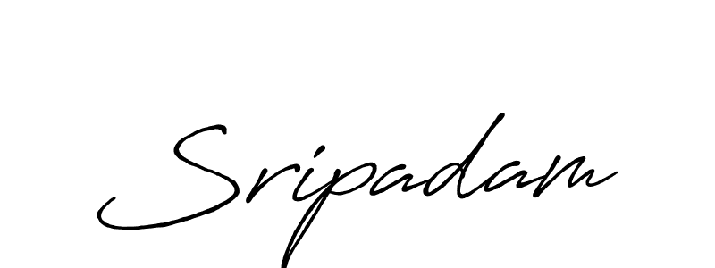Design your own signature with our free online signature maker. With this signature software, you can create a handwritten (Antro_Vectra_Bolder) signature for name Sripadam. Sripadam signature style 7 images and pictures png