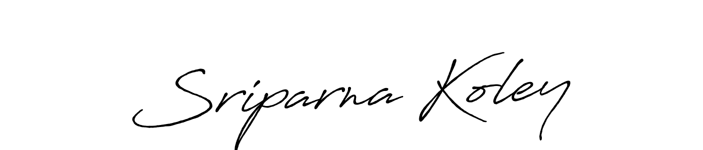 Sriparna Koley stylish signature style. Best Handwritten Sign (Antro_Vectra_Bolder) for my name. Handwritten Signature Collection Ideas for my name Sriparna Koley. Sriparna Koley signature style 7 images and pictures png