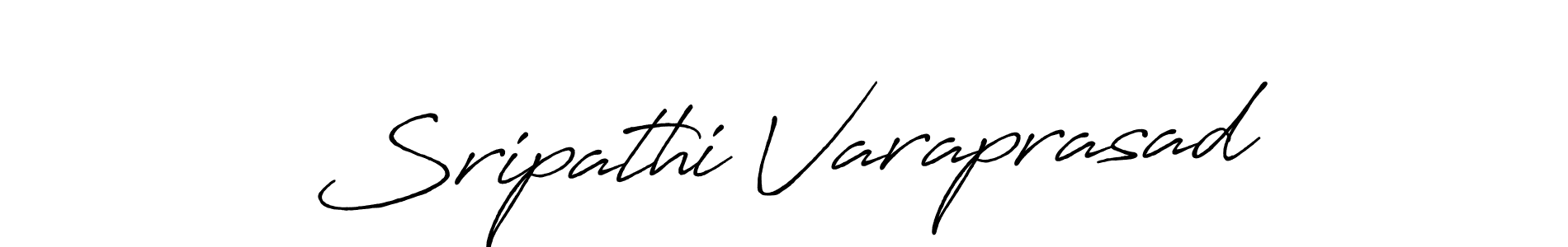 This is the best signature style for the Sripathi Varaprasad name. Also you like these signature font (Antro_Vectra_Bolder). Mix name signature. Sripathi Varaprasad signature style 7 images and pictures png