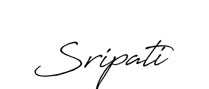Create a beautiful signature design for name Sripati. With this signature (Antro_Vectra_Bolder) fonts, you can make a handwritten signature for free. Sripati signature style 7 images and pictures png