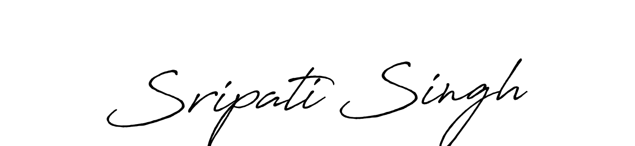 Use a signature maker to create a handwritten signature online. With this signature software, you can design (Antro_Vectra_Bolder) your own signature for name Sripati Singh. Sripati Singh signature style 7 images and pictures png