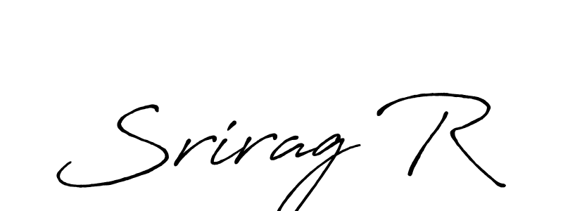 How to Draw Srirag R signature style? Antro_Vectra_Bolder is a latest design signature styles for name Srirag R. Srirag R signature style 7 images and pictures png