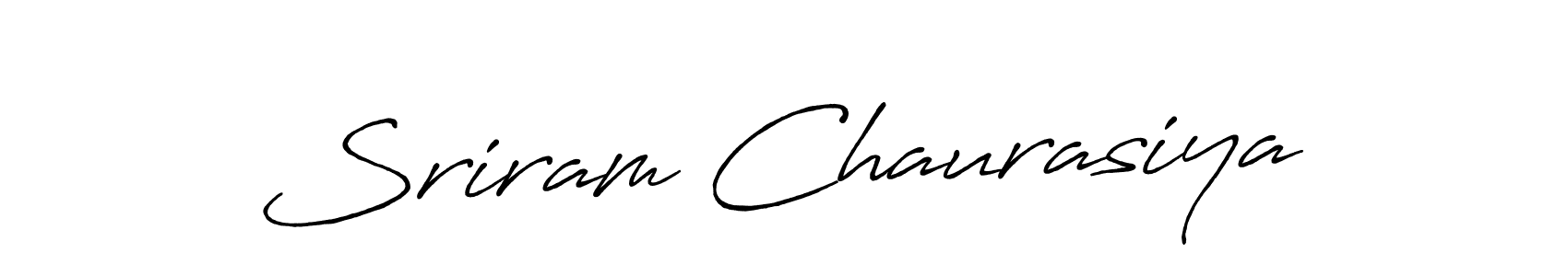 Antro_Vectra_Bolder is a professional signature style that is perfect for those who want to add a touch of class to their signature. It is also a great choice for those who want to make their signature more unique. Get Sriram Chaurasiya name to fancy signature for free. Sriram Chaurasiya signature style 7 images and pictures png