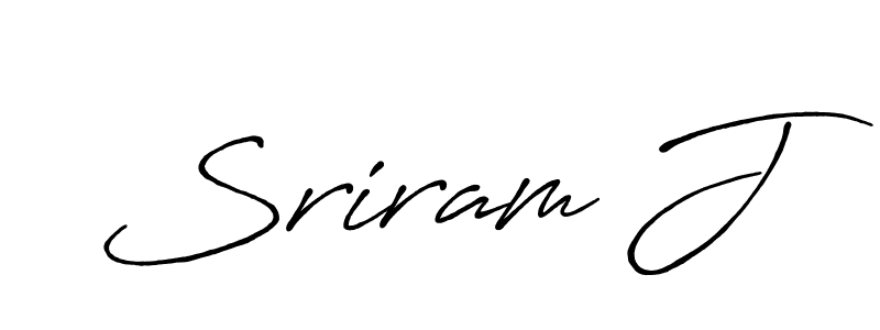 Best and Professional Signature Style for Sriram J. Antro_Vectra_Bolder Best Signature Style Collection. Sriram J signature style 7 images and pictures png