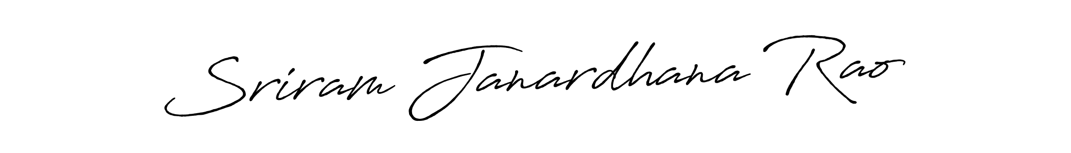 Design your own signature with our free online signature maker. With this signature software, you can create a handwritten (Antro_Vectra_Bolder) signature for name Sriram Janardhana Rao. Sriram Janardhana Rao signature style 7 images and pictures png