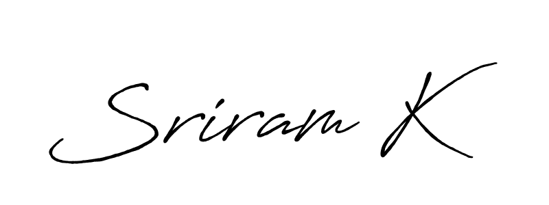 Once you've used our free online signature maker to create your best signature Antro_Vectra_Bolder style, it's time to enjoy all of the benefits that Sriram K name signing documents. Sriram K signature style 7 images and pictures png