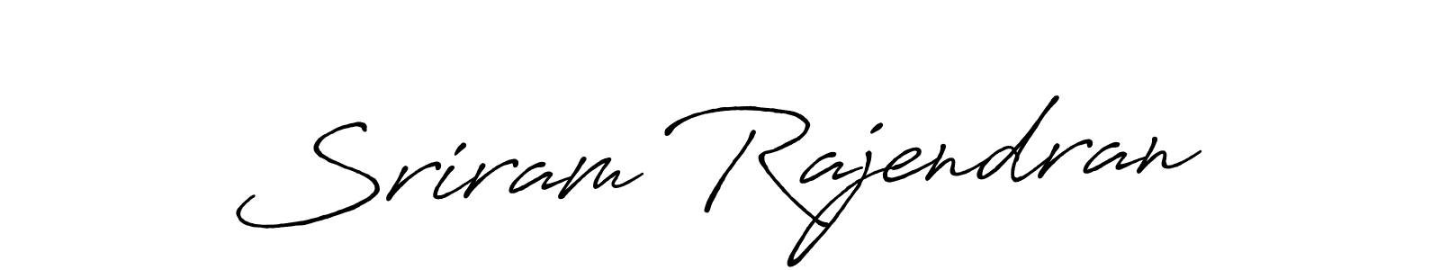 Make a short Sriram Rajendran signature style. Manage your documents anywhere anytime using Antro_Vectra_Bolder. Create and add eSignatures, submit forms, share and send files easily. Sriram Rajendran signature style 7 images and pictures png