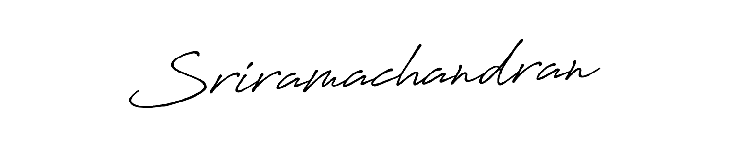 Design your own signature with our free online signature maker. With this signature software, you can create a handwritten (Antro_Vectra_Bolder) signature for name Sriramachandran. Sriramachandran signature style 7 images and pictures png