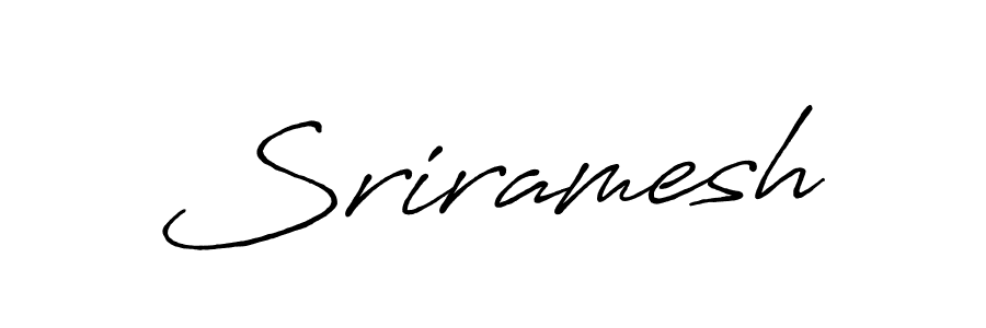 Create a beautiful signature design for name Sriramesh. With this signature (Antro_Vectra_Bolder) fonts, you can make a handwritten signature for free. Sriramesh signature style 7 images and pictures png