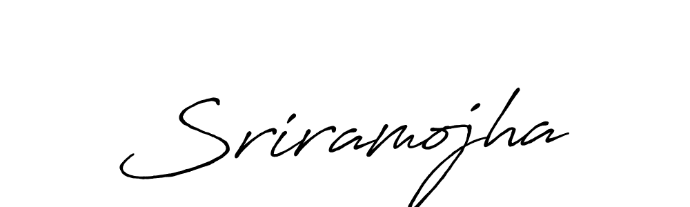 Make a beautiful signature design for name Sriramojha. With this signature (Antro_Vectra_Bolder) style, you can create a handwritten signature for free. Sriramojha signature style 7 images and pictures png