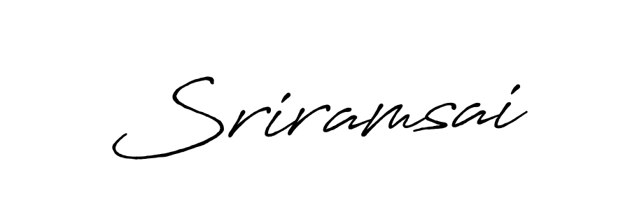 Antro_Vectra_Bolder is a professional signature style that is perfect for those who want to add a touch of class to their signature. It is also a great choice for those who want to make their signature more unique. Get Sriramsai name to fancy signature for free. Sriramsai signature style 7 images and pictures png
