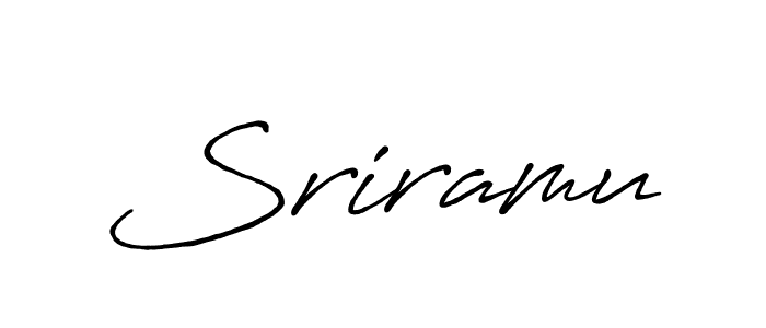 Create a beautiful signature design for name Sriramu. With this signature (Antro_Vectra_Bolder) fonts, you can make a handwritten signature for free. Sriramu signature style 7 images and pictures png