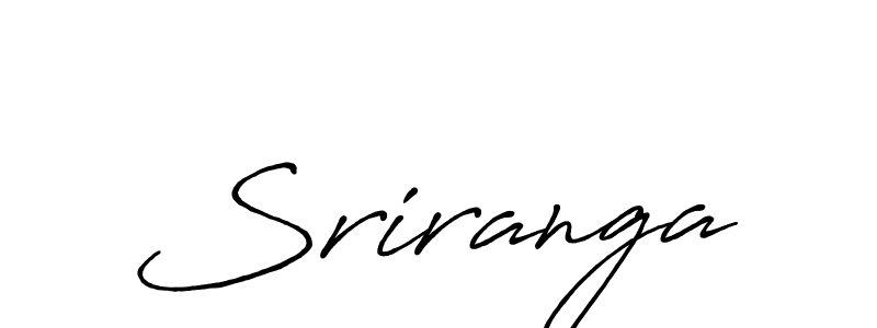 Sriranga stylish signature style. Best Handwritten Sign (Antro_Vectra_Bolder) for my name. Handwritten Signature Collection Ideas for my name Sriranga. Sriranga signature style 7 images and pictures png