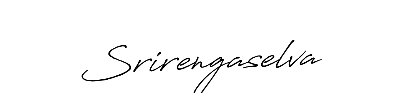 Use a signature maker to create a handwritten signature online. With this signature software, you can design (Antro_Vectra_Bolder) your own signature for name Srirengaselva. Srirengaselva signature style 7 images and pictures png