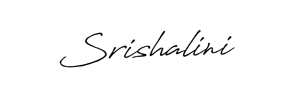 How to make Srishalini signature? Antro_Vectra_Bolder is a professional autograph style. Create handwritten signature for Srishalini name. Srishalini signature style 7 images and pictures png