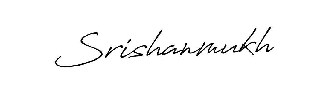 How to make Srishanmukh signature? Antro_Vectra_Bolder is a professional autograph style. Create handwritten signature for Srishanmukh name. Srishanmukh signature style 7 images and pictures png