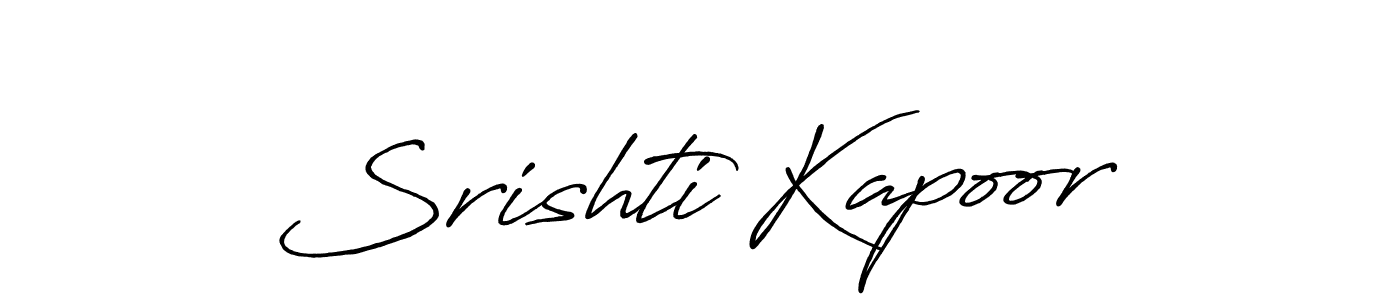 Design your own signature with our free online signature maker. With this signature software, you can create a handwritten (Antro_Vectra_Bolder) signature for name Srishti Kapoor. Srishti Kapoor signature style 7 images and pictures png