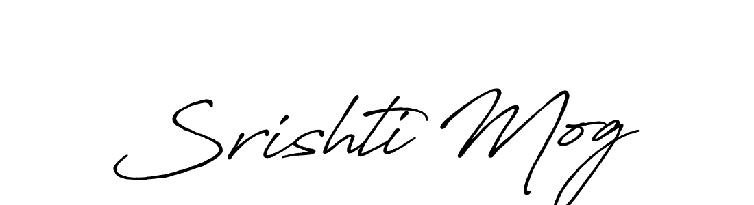 Srishti Mog stylish signature style. Best Handwritten Sign (Antro_Vectra_Bolder) for my name. Handwritten Signature Collection Ideas for my name Srishti Mog. Srishti Mog signature style 7 images and pictures png
