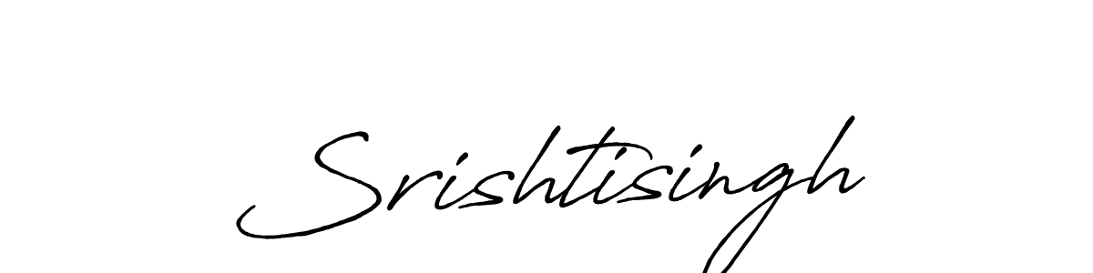 Srishtisingh stylish signature style. Best Handwritten Sign (Antro_Vectra_Bolder) for my name. Handwritten Signature Collection Ideas for my name Srishtisingh. Srishtisingh signature style 7 images and pictures png