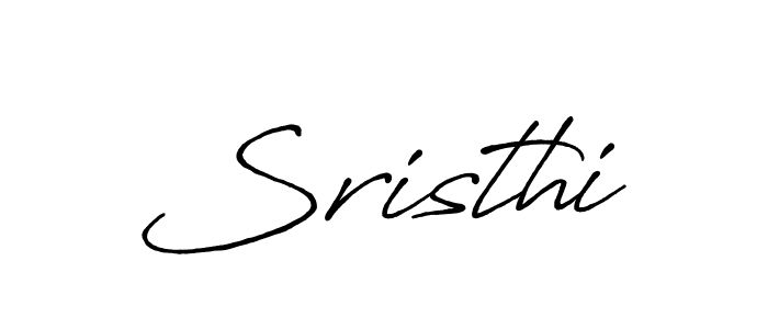 How to make Sristhi signature? Antro_Vectra_Bolder is a professional autograph style. Create handwritten signature for Sristhi name. Sristhi signature style 7 images and pictures png