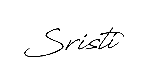 Make a beautiful signature design for name Sristi. With this signature (Antro_Vectra_Bolder) style, you can create a handwritten signature for free. Sristi signature style 7 images and pictures png