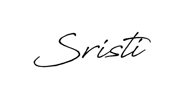 Make a beautiful signature design for name Sristi. With this signature (Antro_Vectra_Bolder) style, you can create a handwritten signature for free. Sristi signature style 7 images and pictures png