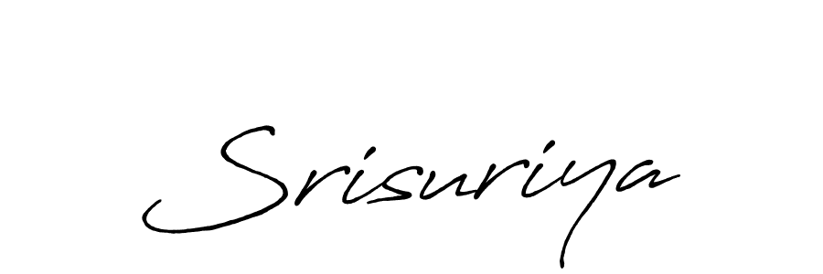 Design your own signature with our free online signature maker. With this signature software, you can create a handwritten (Antro_Vectra_Bolder) signature for name Srisuriya. Srisuriya signature style 7 images and pictures png