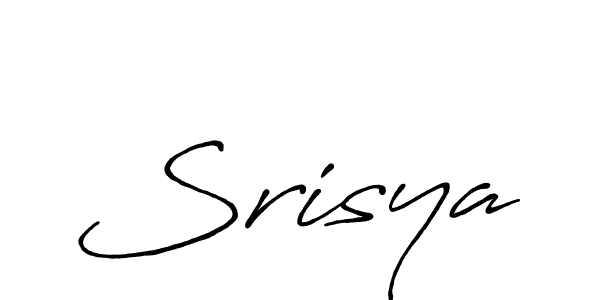 Create a beautiful signature design for name Srisya. With this signature (Antro_Vectra_Bolder) fonts, you can make a handwritten signature for free. Srisya signature style 7 images and pictures png