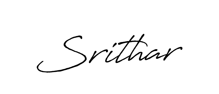 Use a signature maker to create a handwritten signature online. With this signature software, you can design (Antro_Vectra_Bolder) your own signature for name Srithar. Srithar signature style 7 images and pictures png