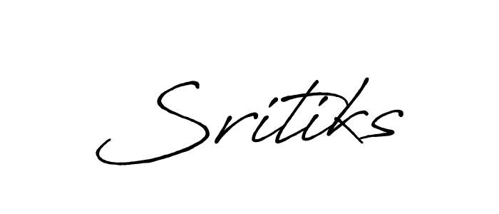 It looks lik you need a new signature style for name Sritiks. Design unique handwritten (Antro_Vectra_Bolder) signature with our free signature maker in just a few clicks. Sritiks signature style 7 images and pictures png