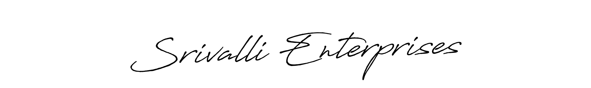 You should practise on your own different ways (Antro_Vectra_Bolder) to write your name (Srivalli Enterprises) in signature. don't let someone else do it for you. Srivalli Enterprises signature style 7 images and pictures png