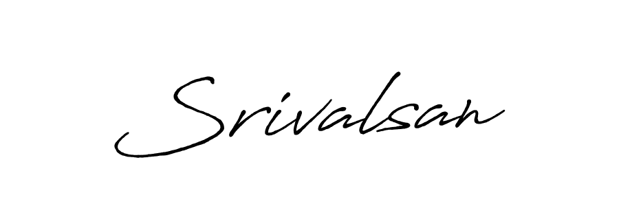 Use a signature maker to create a handwritten signature online. With this signature software, you can design (Antro_Vectra_Bolder) your own signature for name Srivalsan. Srivalsan signature style 7 images and pictures png