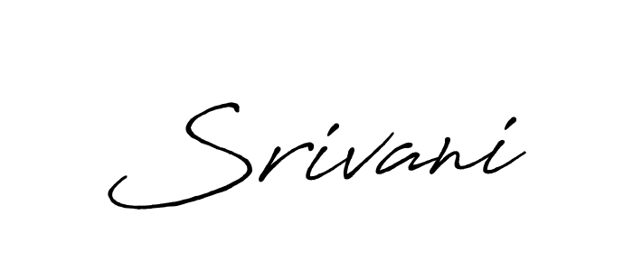 Create a beautiful signature design for name Srivani. With this signature (Antro_Vectra_Bolder) fonts, you can make a handwritten signature for free. Srivani signature style 7 images and pictures png