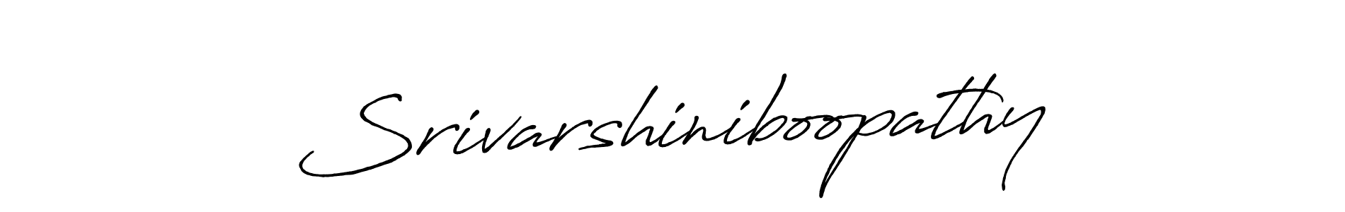 How to make Srivarshiniboopathy signature? Antro_Vectra_Bolder is a professional autograph style. Create handwritten signature for Srivarshiniboopathy name. Srivarshiniboopathy signature style 7 images and pictures png