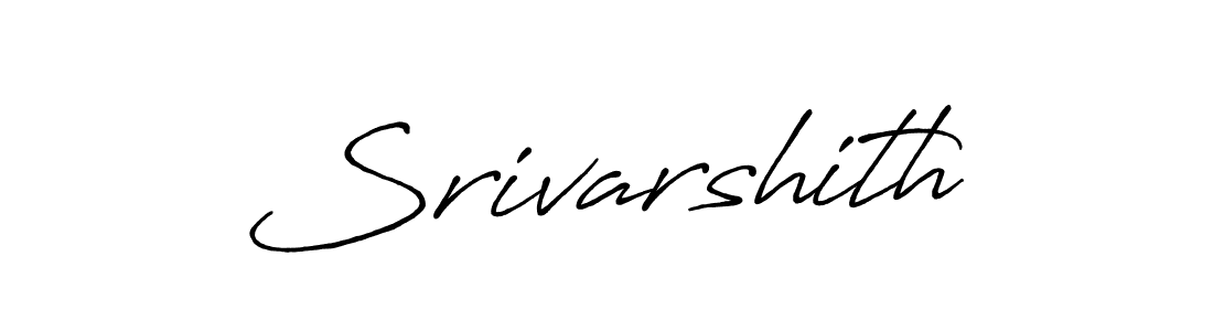 Create a beautiful signature design for name Srivarshith. With this signature (Antro_Vectra_Bolder) fonts, you can make a handwritten signature for free. Srivarshith signature style 7 images and pictures png