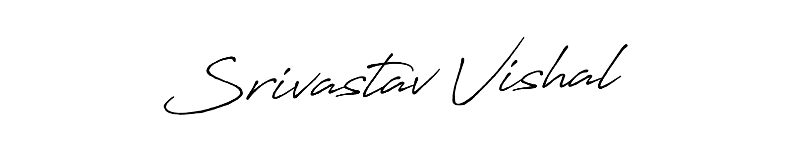 Similarly Antro_Vectra_Bolder is the best handwritten signature design. Signature creator online .You can use it as an online autograph creator for name Srivastav Vishal. Srivastav Vishal signature style 7 images and pictures png