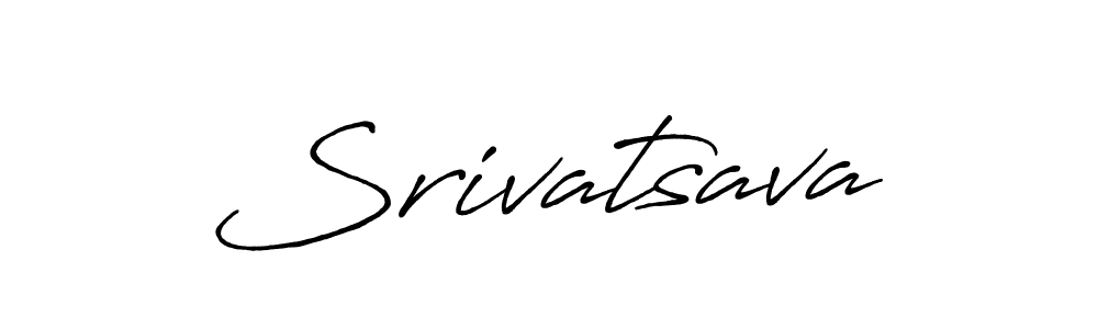 Make a beautiful signature design for name Srivatsava. With this signature (Antro_Vectra_Bolder) style, you can create a handwritten signature for free. Srivatsava signature style 7 images and pictures png