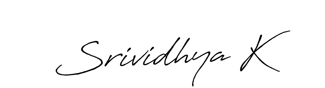 Srividhya K stylish signature style. Best Handwritten Sign (Antro_Vectra_Bolder) for my name. Handwritten Signature Collection Ideas for my name Srividhya K. Srividhya K signature style 7 images and pictures png