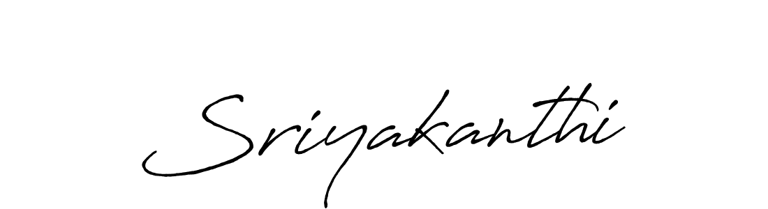 Also we have Sriyakanthi name is the best signature style. Create professional handwritten signature collection using Antro_Vectra_Bolder autograph style. Sriyakanthi signature style 7 images and pictures png