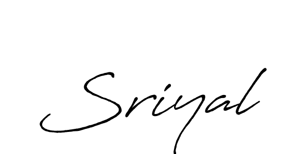 Use a signature maker to create a handwritten signature online. With this signature software, you can design (Antro_Vectra_Bolder) your own signature for name Sriyal. Sriyal signature style 7 images and pictures png