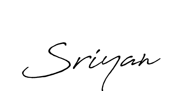 How to make Sriyan name signature. Use Antro_Vectra_Bolder style for creating short signs online. This is the latest handwritten sign. Sriyan signature style 7 images and pictures png