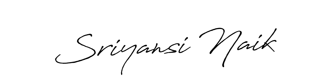 How to make Sriyansi Naik signature? Antro_Vectra_Bolder is a professional autograph style. Create handwritten signature for Sriyansi Naik name. Sriyansi Naik signature style 7 images and pictures png