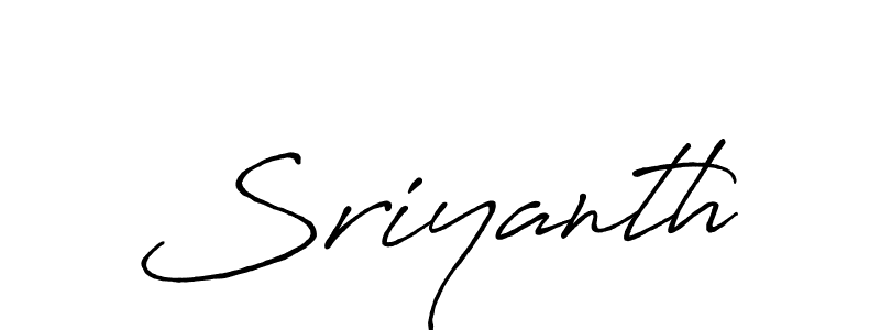 How to make Sriyanth signature? Antro_Vectra_Bolder is a professional autograph style. Create handwritten signature for Sriyanth name. Sriyanth signature style 7 images and pictures png