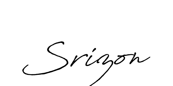 if you are searching for the best signature style for your name Srizon. so please give up your signature search. here we have designed multiple signature styles  using Antro_Vectra_Bolder. Srizon signature style 7 images and pictures png