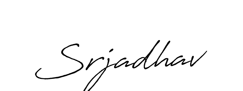 Design your own signature with our free online signature maker. With this signature software, you can create a handwritten (Antro_Vectra_Bolder) signature for name Srjadhav. Srjadhav signature style 7 images and pictures png