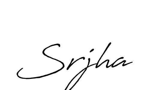 Create a beautiful signature design for name Srjha. With this signature (Antro_Vectra_Bolder) fonts, you can make a handwritten signature for free. Srjha signature style 7 images and pictures png