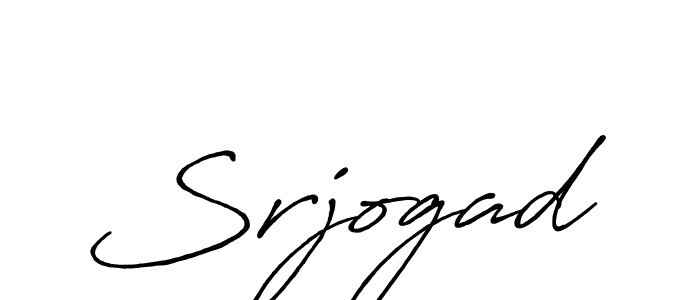 Use a signature maker to create a handwritten signature online. With this signature software, you can design (Antro_Vectra_Bolder) your own signature for name Srjogad. Srjogad signature style 7 images and pictures png