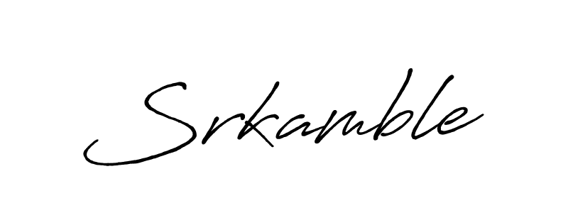 Also we have Srkamble name is the best signature style. Create professional handwritten signature collection using Antro_Vectra_Bolder autograph style. Srkamble signature style 7 images and pictures png