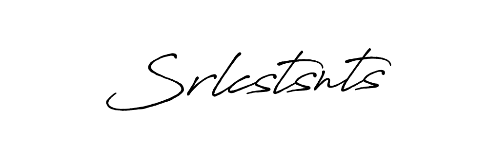 Create a beautiful signature design for name Srlcstsnts. With this signature (Antro_Vectra_Bolder) fonts, you can make a handwritten signature for free. Srlcstsnts signature style 7 images and pictures png