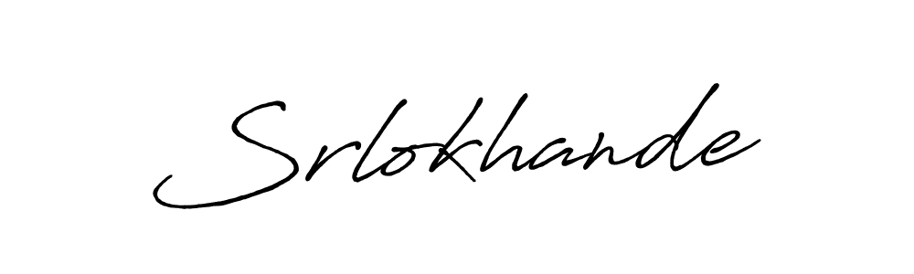 Srlokhande stylish signature style. Best Handwritten Sign (Antro_Vectra_Bolder) for my name. Handwritten Signature Collection Ideas for my name Srlokhande. Srlokhande signature style 7 images and pictures png